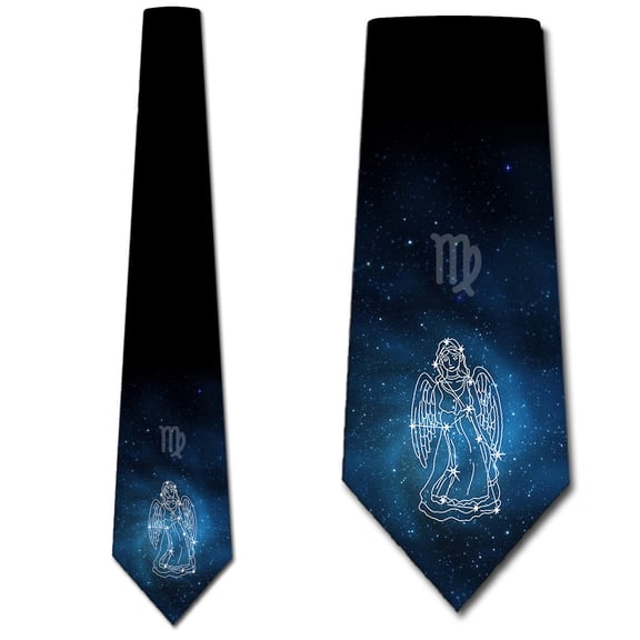 Astrology Ties Mens Virgo Star Sign Necktie by Three Rooker
