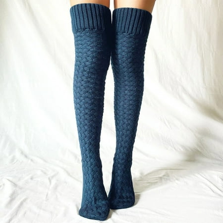 

RPVATI Women s Thickened Thigh High Socks Leg Warmers Soft Knit Socks Gifts for Women