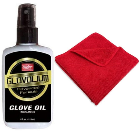 Rawlings Baseball/Softball Glove Conditioning Oil Spray (4 oz.) Bundled with Covey Sports Applicator