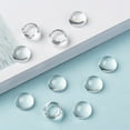 thumbnail image 2 of 200pc Transparent Half Round Glass Cabochons Clear 10~11x5~6mm, 2 of 8