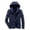 Dark Blue, variant on IROINNID Men's Hoodie Anorak Long Sleeve Solid Color Casual Stand Collar Stretch Jacket Outdoor Windproof Wear-resistant Upper Jacket Vest