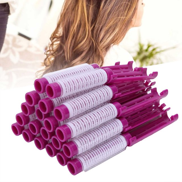 20pcs Hair Perm Rods Perming Rod Hair Roller Curler Hairdressing Tool KitPurple Styling Tools & Appliances