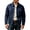 (New11)Navy, variant on Thousandth Men's Casual Trucker Jacket Lapel Collar Button Down Outerwear Classic Utility Coat with Pockets Spring Fall Winter Clothes
