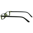 thumbnail image 3 of OPULIZE TED Reading Glasses - 2 Pack - Narrow Lightweight Frame - Black & Transparent Khaki - Mens Womens - Scratch Resistant, Spring Hinges - RR17-16 - +2.00, 3 of 6