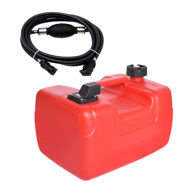 Tanque de combustible portátil perfecl 12L para embarcaciones marinas con tubo de combustible