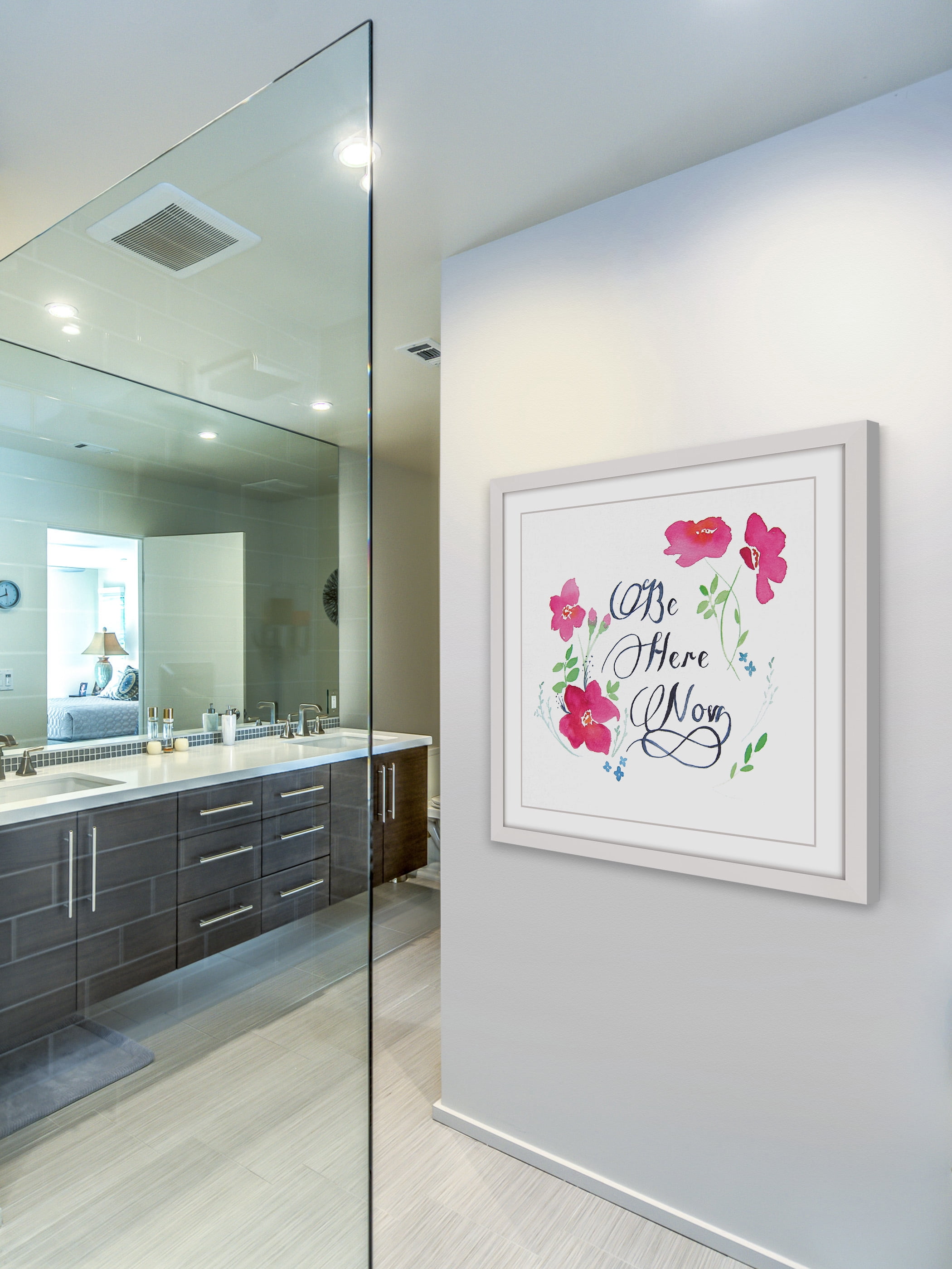 "Be Here Now" Framed Painting Print