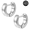 (Style 2 )1.0*10mm with 3mm wire diameter, variant on 1 Pair 18G G23 Titanium Hoop Earrings for Ear Conch Cartilage Helix Lobe Piercing Jewelry