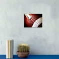 thumbnail image 5 of Boy Bedroom Wall Art American Football Sport Poster Gym Kids Room Classroom Decor Canvas Print Red Rugby Sport Artwork for Home Gameroom Decor Framed 12x16inch Gift, 5 of 6