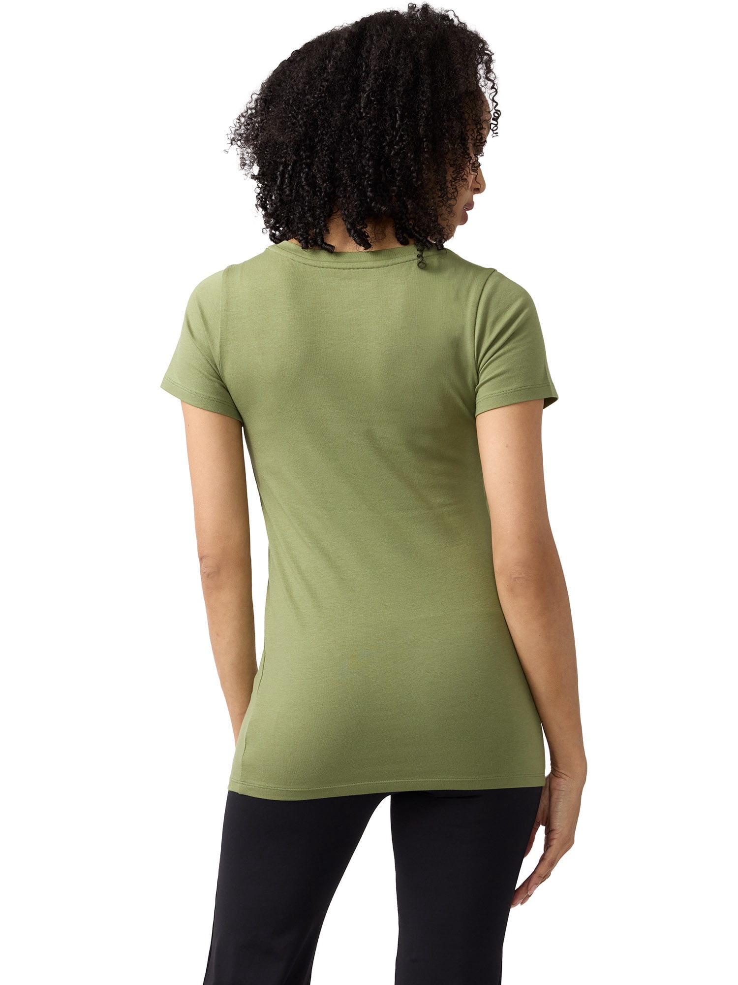 Ingrid & Isabel For Every Belly Women's Maternity Fitted V Neck Tee, Sizes S-XXL