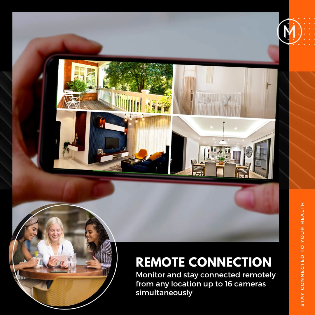 MobiCam Multi-Purpose Monitoring System, WiFi Video Baby Monitor Camera, Two-Way Audio, Night Vision