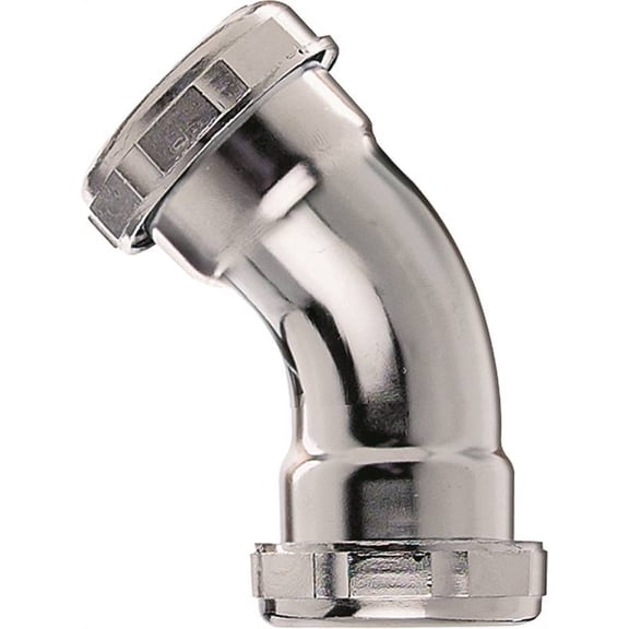 Plumb Pak PP137 Pipe Elbow, 1-1/4 in, 45 deg Angle, Brass