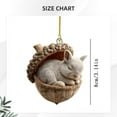 thumbnail image 3 of CoreLiving Forest Animals Acorn Ornaments for Christmas Tree, 2D Acrylic Pine Cone and Animal Hanging Decorations for Cozy Woodland Holiday Home Decor, 3 of 6