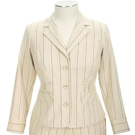 George - Women's Plus Pinstripe Jacket