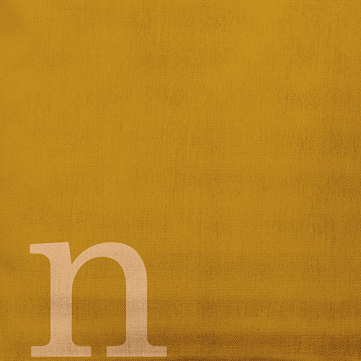 Simply Daisy 16" x 16" Modern Monogram Indoor/Outdoor Polyester Throw Pillow, Autumn Gold