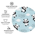 thumbnail image 3 of Picia Cute Panda Bear Printed Leather Coasters for Drinks, 4" Drink Coasters Set of 4 for Tabletop Protection, Handmade Luxurious Home Décor and Housewarming Gift -Round Shape, 3 of 6