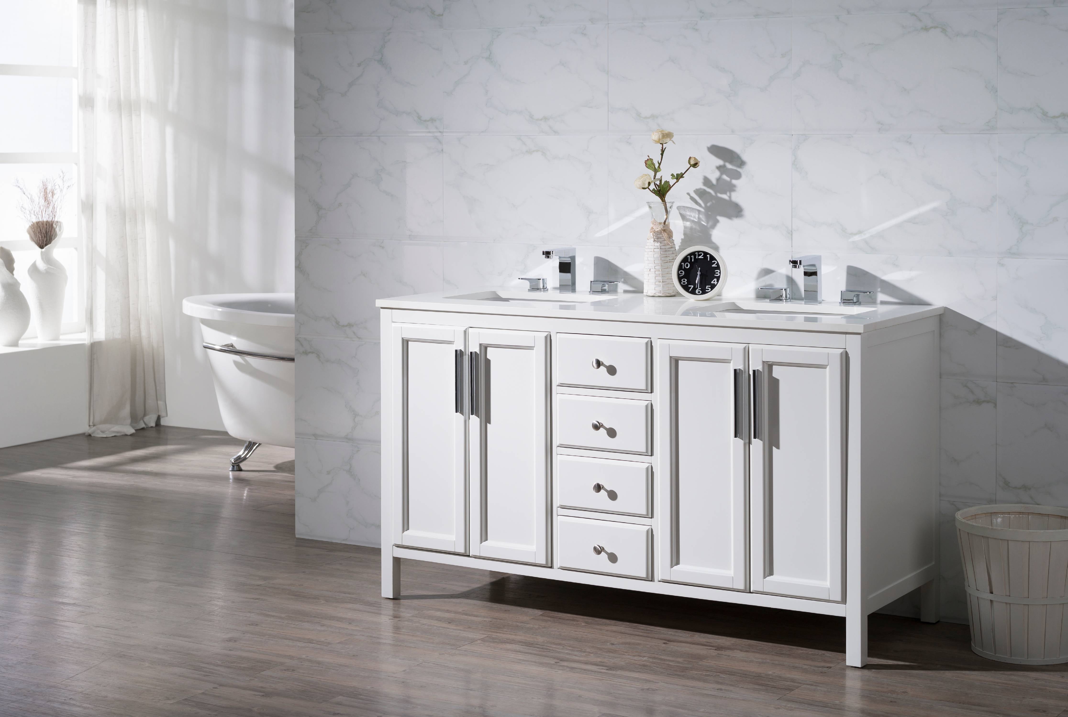 59 Inch Double Bathroom Vanity Espresso