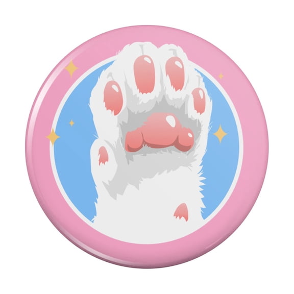 Cat Paw Toe Beans with Cute Sparkles Kitchen Refrigerator Locker Button Magnet