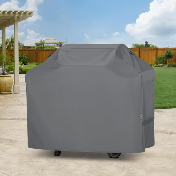 55 Inch Heavy Duty Waterproof Grill Cover for Outdoor Gas BBQ, Windproof and Fade Resistant