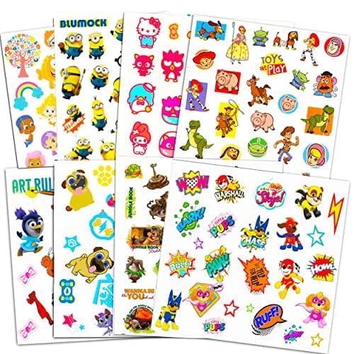 Tatuajes temporales para niños para niñas y niños Surtido a granel ~ El paquete incluye 25 Artist Unknown Artist Unknown