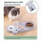 thumbnail image 4 of Cuenco para gatos de doble elevación, cuenco para gatos antivómitos con inclinación de 15°, cuenco para mascotas con almacenamiento automático de agua 3 en 1 (gris) JM, 4 of 5