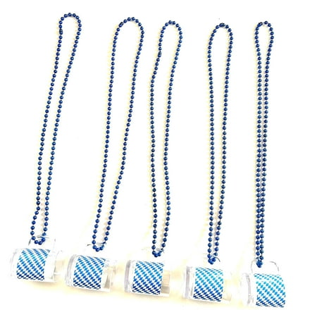 FREEAMG 16Pcs Plastic Glass Mugs with Handle Oktoberfest Shot Glass Beads Mini Mugs Party Supplies