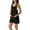 Black, variant on Fantaslook Waffle Jumpsuits for Women Summer Trendy Button Sleeveless Romper Ajustable Strap Shorts Overalls with Pockets