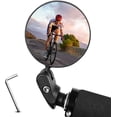 thumbnail image 1 of Espejo retrovisor para bicicleta, convexo HD, giratorio 360°, ajustable, gran angular, para manillar, color negro, par, 1 of 5