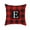 E, variant on SDJMa Red and Black Buffalo Check Plaid Pillow Cover Farmhouse Home Decor Square Letter Monogram Throw Cushion Case for Car Couch Sofa 18 x 18 Inch Linen Pillowcase