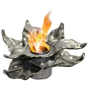 14 in. Gel Fuel Fireplace in Silver Finish
