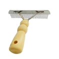 thumbnail image 3 of Dog Brush for Long Hair Stainless Steel Grooming Rake Comb for Large Dogs & Pets, Tangle Remover, 3 of 5