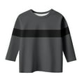 thumbnail image 2 of Blusas y camisas de manga corta con cuello redondo para verano y primavera, moda para niños pequeños, blusa lisa con cuello redondo y manga 3/4 para mujer, blusa de poliéster para niños, 2 of 5