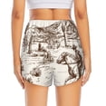 thumbnail image 4 of Vsdgher Western Desert Cowboys3 Print Women's Running Double Layer Shorts High Waisted with Pockets Elastic Yoga Workout Athletic Gym Sports, 4 of 8