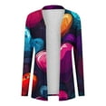 thumbnail image 3 of Xdegoge Valentines Cardigan for Women Long Sleeve Open Front Cardigans Fashion Playful Love Heart Prints Top Casual Loose Plus Size Versatile Outfits, 3 of 4