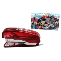Disney's Mickey Mouse and Friends Red Transparent Mini Stapler w/Staples
