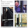 thumbnail image 3 of RENACLIPY 6Pcs Barbell Storage Rack Heavy Duty for Gym and Home Use, 3 of 8