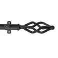 thumbnail image 2 of Vinci 13/16 inch dia. Curtain Rod 66-120" - Black, 2 of 2
