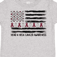 thumbnail image 4 of Inktastic Head and Neck Cancer Awareness Flag and Ribbon Boys or Girls Toddler T-Shirt, 4 of 5
