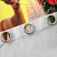 thumbnail image 4 of jejeloiu Cartoon Deer Reindeer Black Out Curtains,Merry Christmas Curtains Pack of 2 (42x63 Each),Red Xmas Berry Bedroom Curtains,Super Cozy Room Decor, 4 of 6
