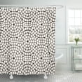 thumbnail image 1 of Cortina de Ducha ABPHQTO motivo Mosaico Negro Moderno Sett piedra 150x180 cm, 1 of 1