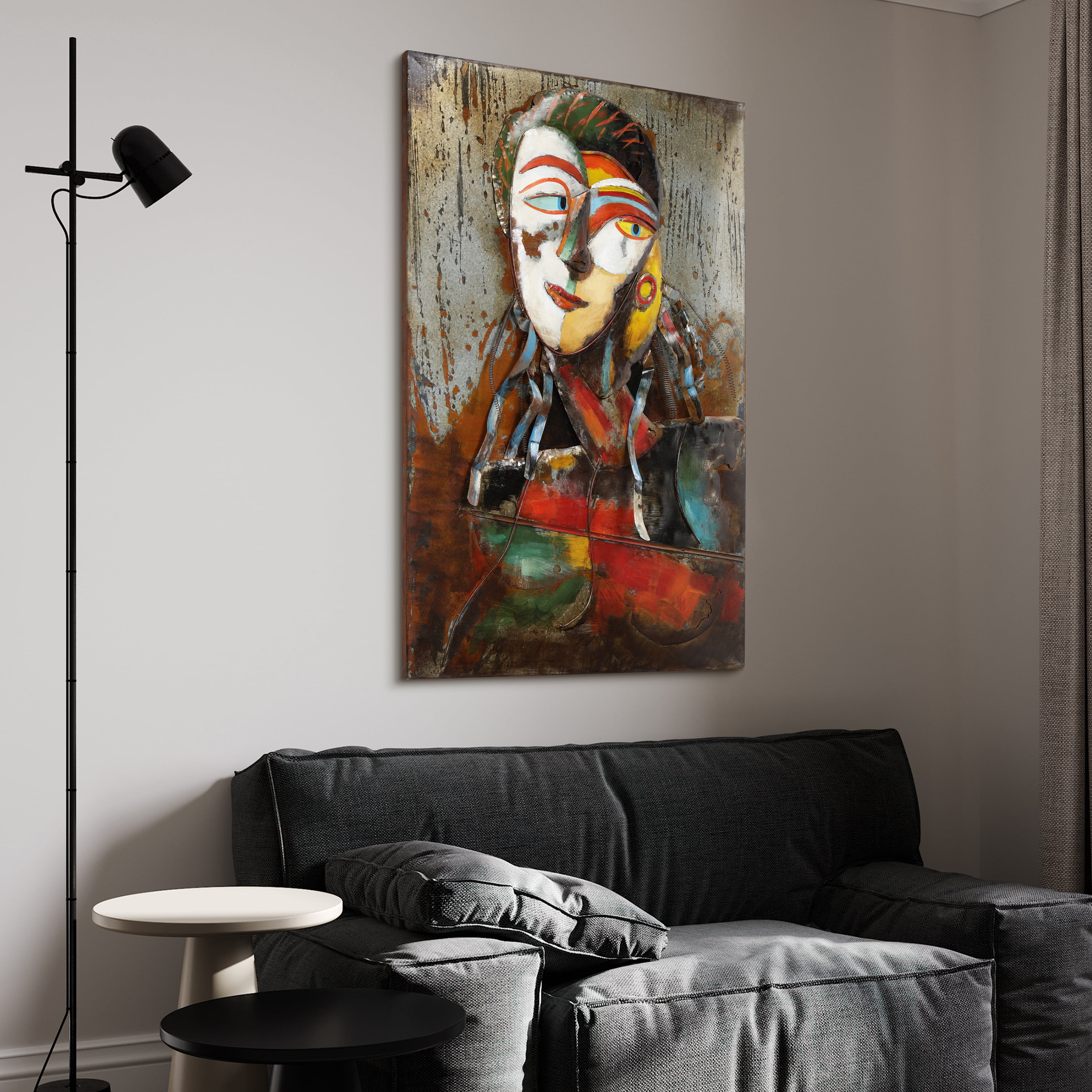 Empire Art Direct "Homme 1" Mixed Media Iron Hand Painted Dimensional Wall Décor