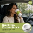 thumbnail image 6 of Copco Acadia Travel Mug Set of 2 - 16 oz, Insulated Reusable Coffee Tumblers with Double-Walled Plastic & Temperature Retention, Leak-Proof Lids for Hot & Cold Drinks - Dishwasher Safe (Green), 6 of 7