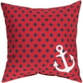 thumbnail image 5 of Surya Polka Dot Anchor Outdoor Pillow, 5 of 6