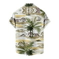 thumbnail image 4 of APEXFWDT Men's Casual Hawaiian Shirt Big and Tall Summer Short Sleeve Tropical Beach Shirts Button Down Aloha Shirt, 4 of 5