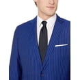 thumbnail image 3 of Adam Baker Men's Modern Fit 100% Wool Two-Piece Notch Lapel Suit - Blue Plaid - 48L, 3 of 5