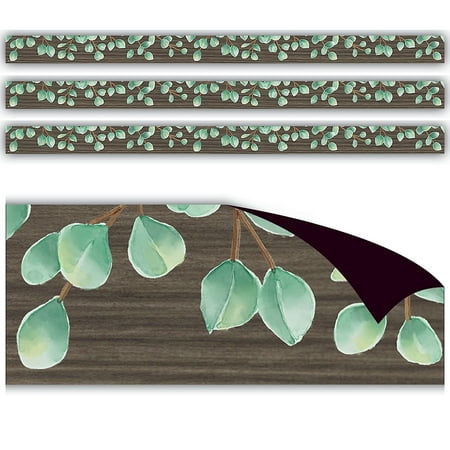 UPC: 0194629111350 | Teacher Created Resources Eucalyptus Magnetic Border  24 Feet Per Pack  3 Packs
