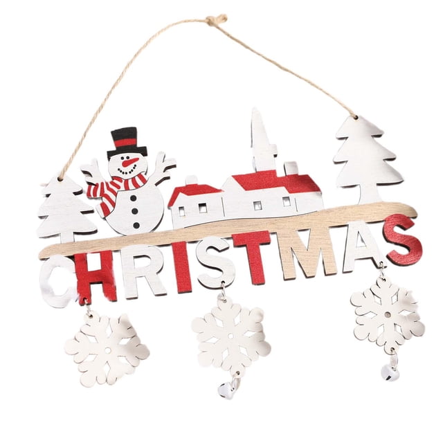 Colgante navideño Strade Fareast Limited Madera con campanas 22 cm
