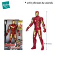 thumbnail image 1 of Hasbro - Marvel Avengers Figuras de acción Iron Man Mark 43 30 cm 1/6 Escala Titan Hero Tech Frase Sonidos Juguetes para niños Niños Regalo de cumpleaños zhangyuxiang LED, 1 of 2