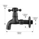 thumbnail image 3 of Grifo de tón para Montaje en Pared, Grifo para Jardín, Grifo para , Grifo para Piscina, Fregadero para vandería, Grifo de Agua Fría Negro B Baoblaze  Grifo de la lavadora, 3 of 6