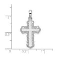 thumbnail image 3 of Sterling Silver Filigree Cross Pendant Necklace for Men and Women with Milgrain Detail and Polished Finish Spiritual Religious Jewelry, 3 of 6