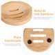 thumbnail image 3 of FELTECHELECTR 2 jaboneras de bambú redondas y huecas para baño., 3 of 3